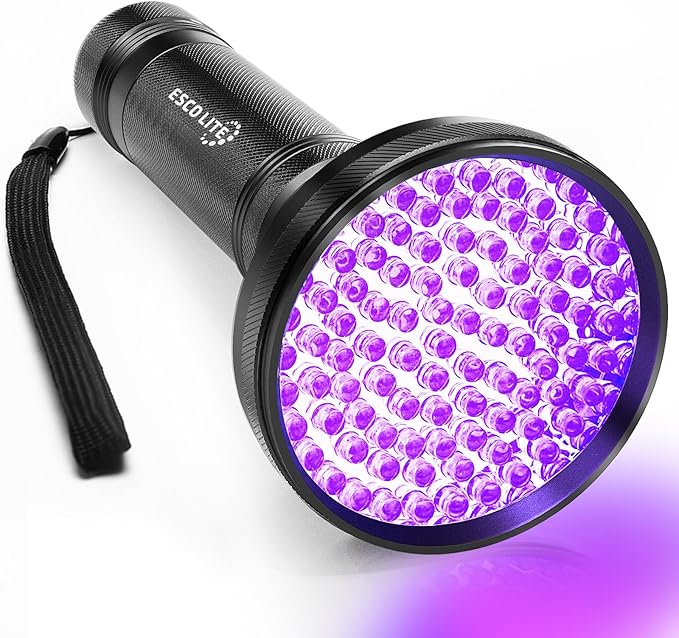 ESCO LITE Escolite UV Flashlight Black Light 100 LED& 51 LED Blacklights for Pet Urine