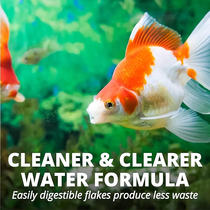 Tetra Goldfish Flakes, Nutritionally Balanced Diet For Aquarium Fish, Vitamin C Enriched Flakes, 2.2 lbs