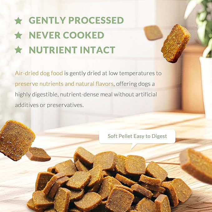 Herz Air-Dried Dog Food – Australian Lamb Recipe 2 lb, Single Pure-Meat, Grain Free, All Natural, High Protein, Limited Ingredients