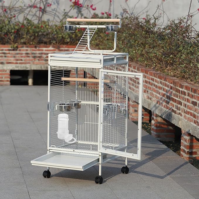 2pcs Automatic Bird Feeder and Waterer for Cage Small Parrot and Cockatiel Food Dispenser Bottles Bird Feeding Watering Supplies