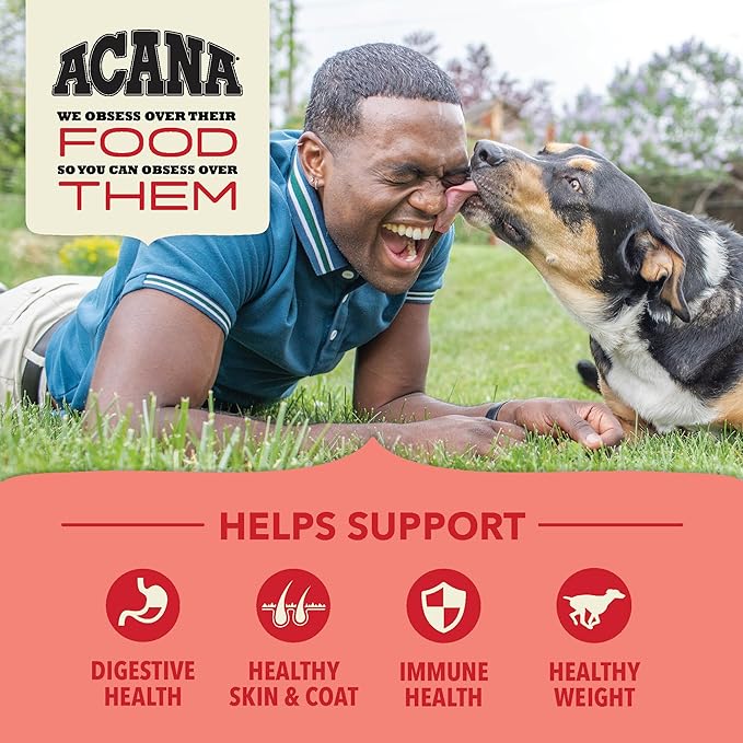 ACANA Wholesome Grains Dry Dog Food Red Meat & Grains Beef Pork & Lamb Recipe 4lb Bag