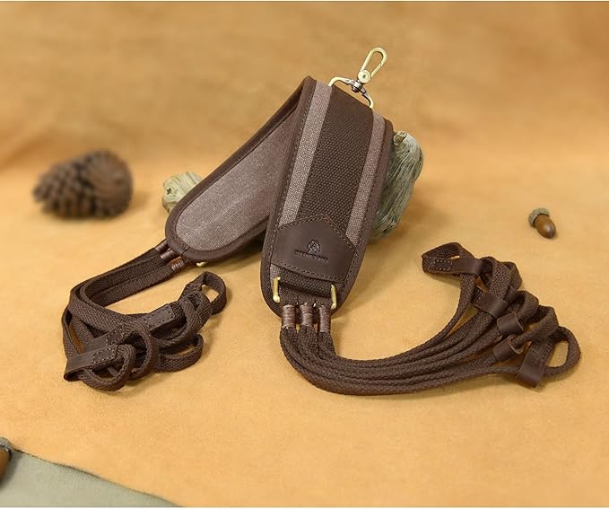 WAYNE'S DOG Canvas Duck Game Carrier - 12 Drops, Slip Noose - Bird Tote, Waterfowl & Goose Hanger, Duck Carrier Lanyard (Coffee)