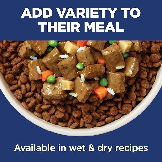 Hill's Science Diet Adult 7+, Senior Adult 7+ Premium Nutrition, Dry Dog Food, Chicken, Brown Rice, & Barley, 15 lb Bag