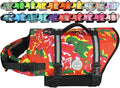 VIVAGLORY Rip Stop Dog Life Vest, Swimming Vest with Handle, Buoyancy for Doggy Puppy, Dog Life Jacket for Swimming & Boating, XS, Northeast Florals-Red
