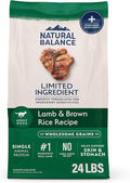 Natural Balance Limited Ingredient Adult Dry Dog Food with Healthy Grains, Lamb & Brown Rice Recipe, 24 Pound (Pack of 1)