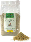 Non-GMO 10 lb Natural Gosling & Duckling Starter Feed - 22% High Protein Complete Bird Feed with Cracked Corn, Soybeans, Vitamins & Probiotics Formula for Healthy Flock Growth