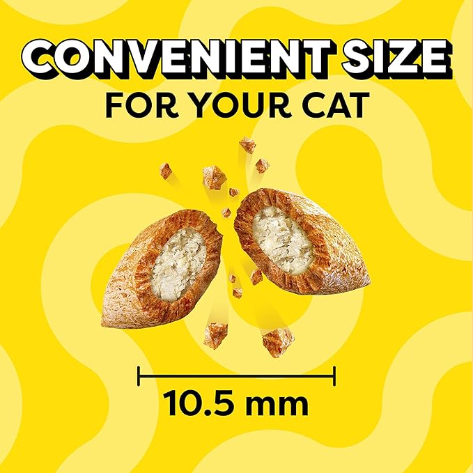 Temptations Cat Treats Classic Crunchy and Soft Cat Treats, Tempting Tuna Flavor, 6.3 oz. Pouch (Pack of 10)