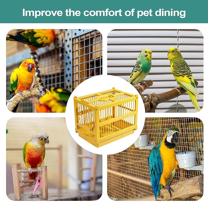 Bird Carrier Travel Cage,Transport Cage with Standing Perch for Birds,Lightweight Parrot Carrier | for Parrot Parakeet Cockatiel Conure Finch Lovebird Cockatoo Travel Indoor Outdoor Walking