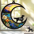 6'' English Setter Memorial Suncatcher, Personalized Name, Pet Ornament Window Car Hanging, Sympathy Gift for Loss of Pet, Passed Away Remembrance Gift for Dog Lovers SCD-B11-6-19