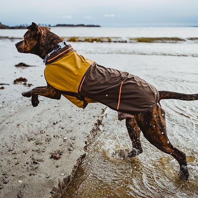 Ruffwear, Sun Shower Dog Raincoat, All-Weather Jacket, Waterproof, Windproof & Lightweight, Midnight Blue, XX-Small