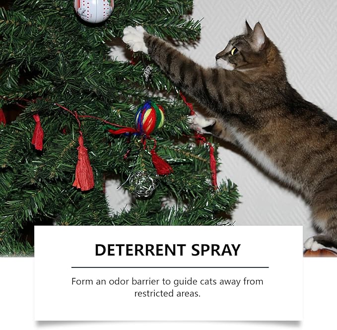 4floz Cats Sprays Indoor Pet Deterring Citrus Scented Extracts for Furniture Protections AntiClimbing Co