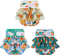 Dog Diapers Female Washable (3 Pack), Dog Period Diapers Female Doggie Diapers Puppy Diapers Highly Absorbent Female Dog Diapers for Heat, Incontinence, Excitable Urination,L