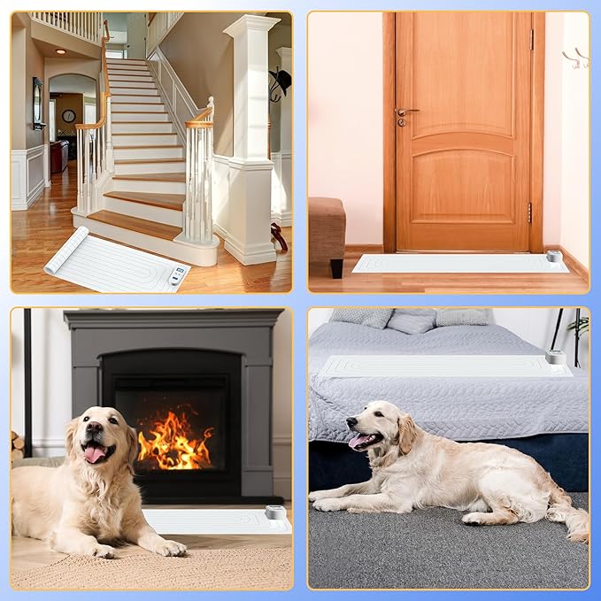 Scat Mat for Dogs and Cats, 41"x19"Rechargeable pet Shock mat,3 Adjustable Safe Modes, Indoor Dog & cat countertop Deterrent,Keep Pets Off Counters, Furniture, Couch, Sofa, Bed,Shock Pads for Cats