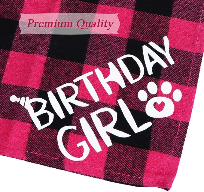 STMK Cat Birthday Party Supplies - Hat, Bandana, Bow Tie, Collar, Banner, Garland, Meow Letter Balloons, Kitten Outfits - Pink