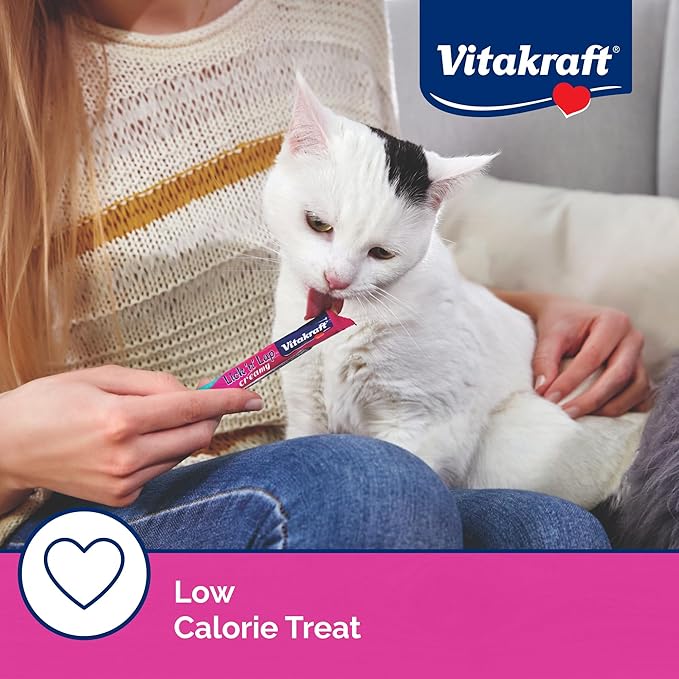 Vitakraft Lick 'n' Lap Snack Creamy, Cat Treat with Real Chicken, 16 Count