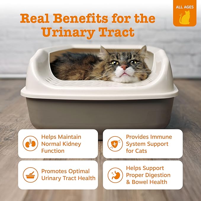 Zesty Paws Urinary Tract Mousse for Cats - Cranberry & D-Mannose - Kidney, Bladder & Urinary Tract Health - Cat Supplement with Vitamin B6, Live Bacteria & L-Arginine - Immune & Gut Support - 3ct