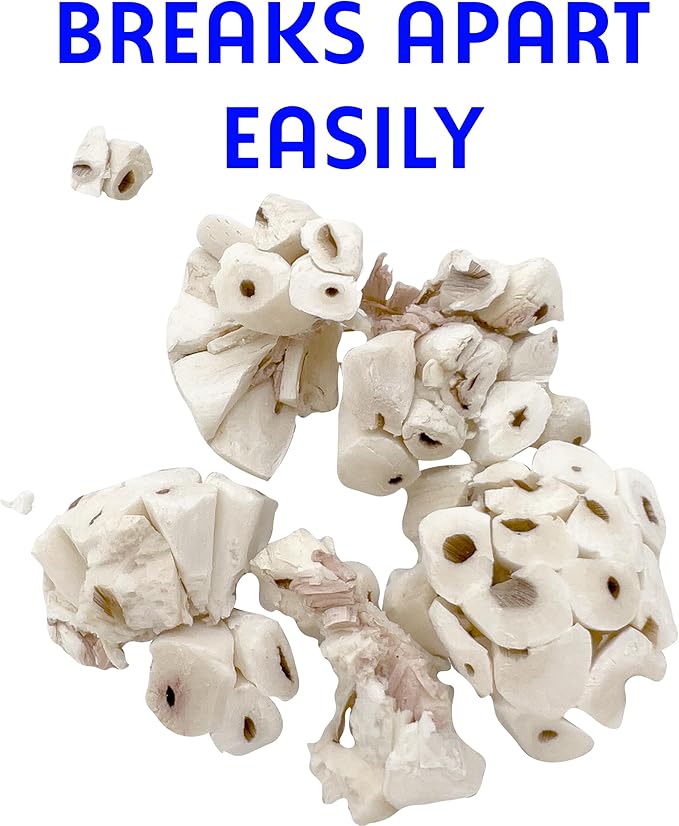 5124 Mini Sola Balls Pk18 - Handcrafted Soft sola Wood Bird Foraging Foot Toys, Small Size chewable Balls, Lightweight, Conditions Beaks and feet, Delightful for Small Size Pet Birds