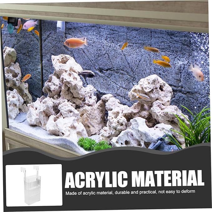 Breeding Box for Fish Tank Acrylic Isolation Container with View for Safe Fish Hatching Prevents Adult Easy to Clean for Breeding