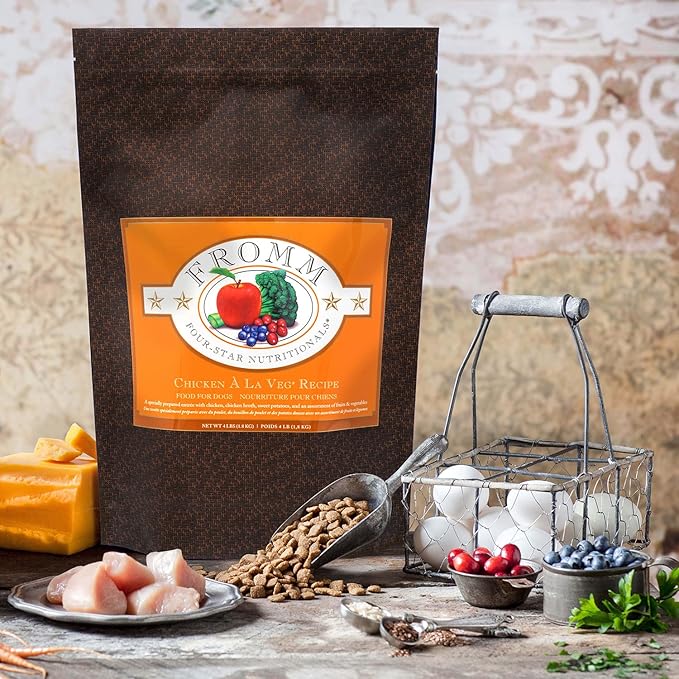 Fromm Four-Star Nutritionals Chicken A La Veg Dog Food - Premium Dry Dog Food - Chicken Recipe - 12 lb