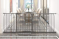 Extra Wide Baby Gate Tension Indoor Safety Gates Black Metal Large Pressure Mounted Pet Gate Walk Through Long Safety Dog Gate for The House Doorways Stairs (71.65"-76.38"/182-194CM, Black)
