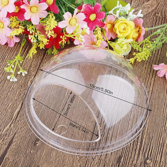 Toyfun 2Pcs Wall Hanging Fish Tank Wall Mounted Transparent Acrylic Fish Bowl Bubble Aquarium Bowl Fish Tank Aquarium for Home Decor