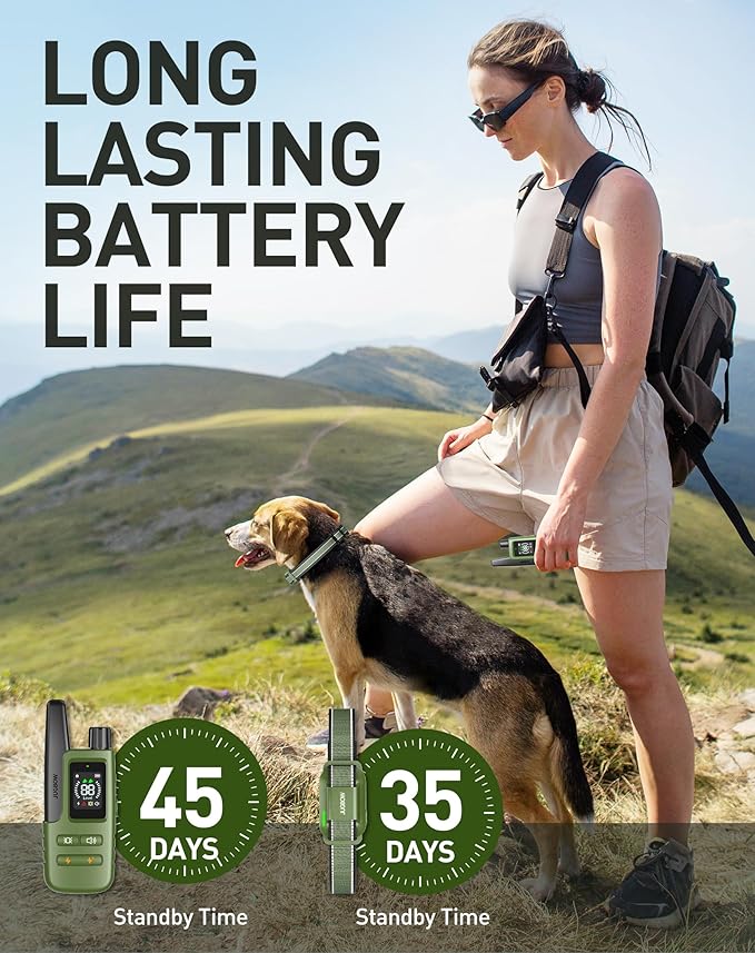 Jugbow Dog Shock Collar - 4200FT Dog Training Collar with Remote for 10-120lbs Small Medium Large Dogs, IPX8 Waterproof E Collar with 4 Training Modes, Security Lock, Rechargeable Shock Collar(61CGN)