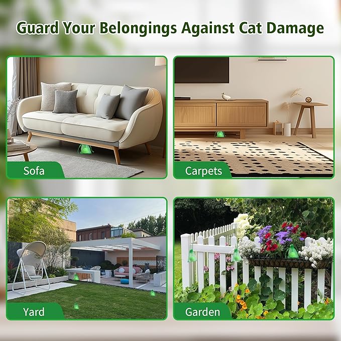 24 Pack Cat Deterrent Outdoor Indoor, Keep Cats Away Yard Garden, Safe for Pets Kids