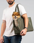 OSKAR&FRIENDS Pet Carrier Tote for Small Dogs & Cats – Vegan Leather Dog Purse with Breathable Mesh, Sherpa Bed & Safety Tether – Fits Pets Up to 20 lbs