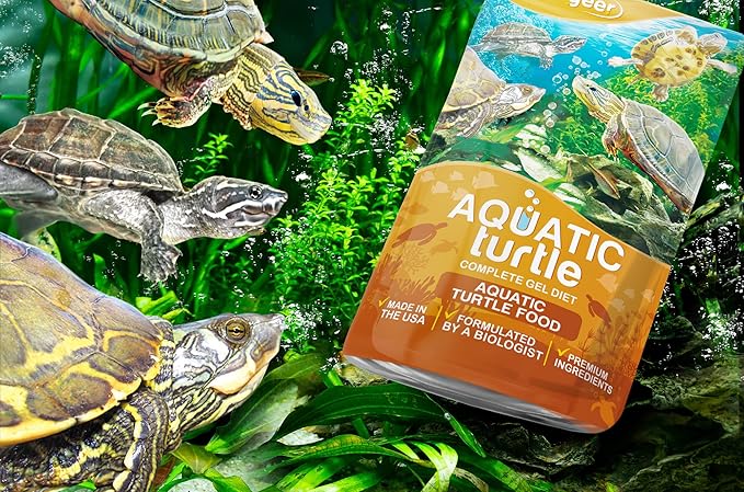 3oz Aquatic Turtle Food for Advanced Breeders Only. Complete Gel Diet for Hatchlings, Juveniles & Adults. Made in The USA Using Premium Ingredients, Growth Enhancing Fortified Gourmet Formula
