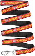 Pets First NFL Licensed Kansas City Chiefs Pet Leash, Size Medium – Durable Satin Dog & Cat Walking Strap and Pet Tether with Embroidered Team Name & Logo