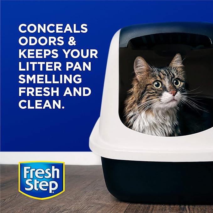 Fresh Step Cat Litter Crystals Deodorizer, Non Toxic Odor Neutralizing Crystals for Litter Boxes that Help Control Smells and Keep Home Areas Fresh, Fresh Scent, 15 Ounce
