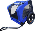 HomVent Dog Bike Trailer - Folding Pet Carrier Wagon with 16 Inch Wheels for Small and Large Dogs