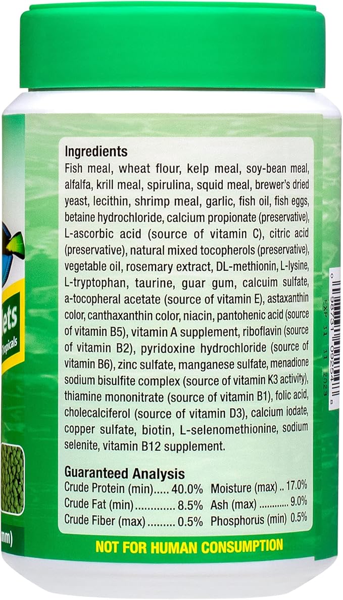 Ocean Nutrition Formula Two Pellets - Fish Food for Herbivorous & Omnivorous Marine Tropical Fish, High Protein(40%) - 14 oz (400 g) Medium Pellets