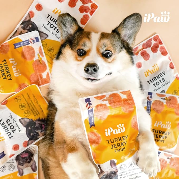 iPaw 5 Stock-Up Combo Chicken Tots Dog Treats for Puppy Training, All Natural Human Grade Dog Treat, Hypoallergenic, Easy to Digest (Chicken Tots), 5 Packs