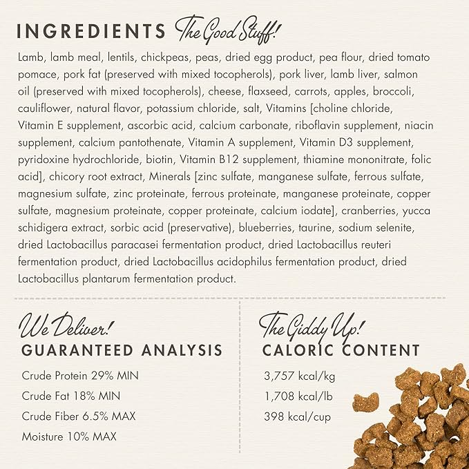 Fromm Four-Star Nutritionals Lamb & Lentil Dog Food - Premium Dry Dog Food - Lamb Recipe - 12 lb