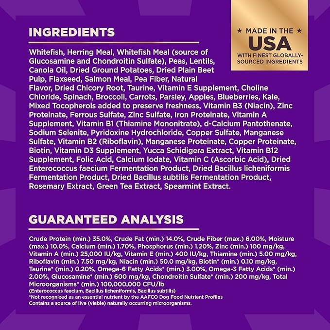 Wellness CORE+ Adult Dry Dog Food with Freeze Dried Pieces, Grain Free Kibble+, Natural, High Protein, Chicken Free, Whitefish, Herring, and Salmon Recipe, 10 lb Bag