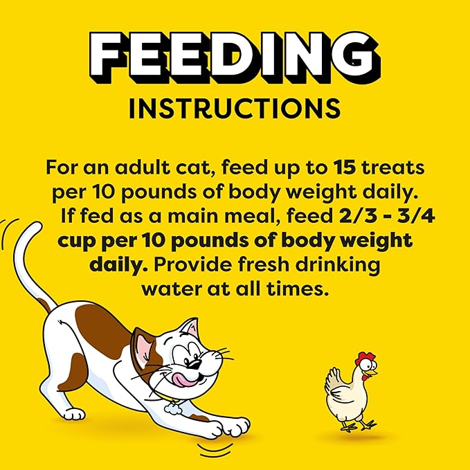 Temptations Cat Treats Indoor Care, Classic Crunchy and Soft Cat Treats, Tasty Chicken Flavor, 2.1 oz. Pouch (Pack of 12)