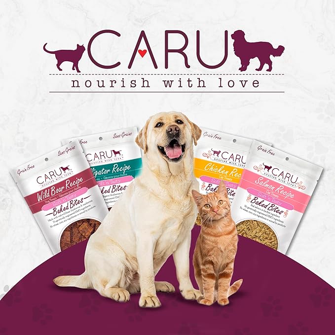 Caru - Soft n’ Tasty Baked Bites - Duck Bites Dog Treats - Flavorful Training Treats - 4 oz Bags - Pack of 3