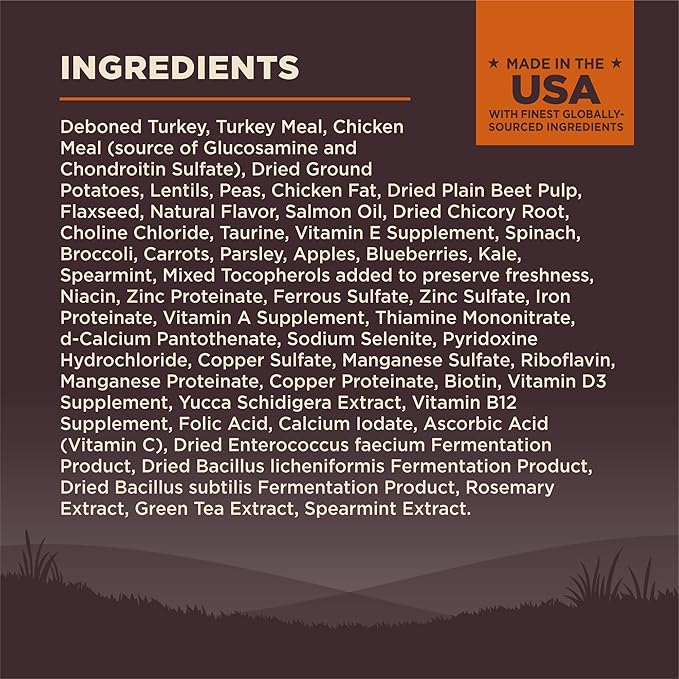 Wellness CORE Small Breed Adult Dry Dog Food, Grain Free Kibble, Natural, High Protein, Turkey and Chicken Recipe, 4 lb Bag