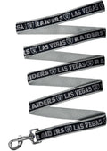 NFL PET Las Vegas Raiders Dog Leash, Small Football Team Leash for Dogs & Cats - Shiny & Colorful, Licensed by The NFL