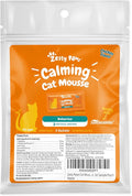 Zesty Paws Calming Mousse for Cats - Composure & Relaxation for Stress & Separation - Cat Supplement with Ashwagandha, L-Theanine, Valerian Root & Vitamin B1-3ct