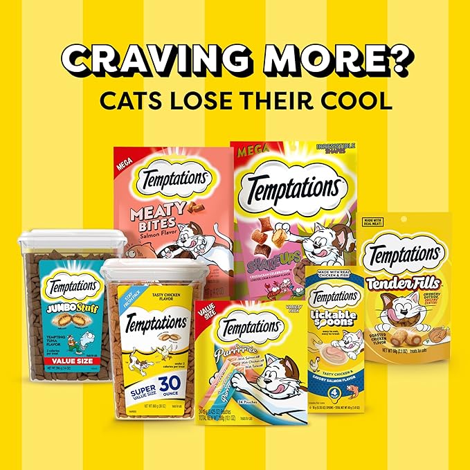 Temptations Cat Treat ShakeUps, Crunchy and Soft Cat Treats, Clucky Carnival, 5.29 oz. Pouch
