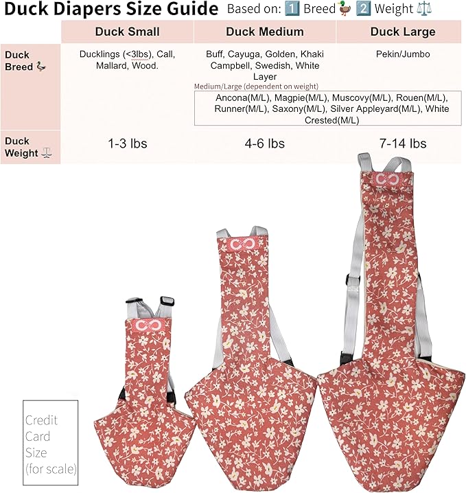 Chicken Diapers Duck Diaper Diaperalls for Hens, Roosters, Ducks, Ducklings - Reusable, Adjustable by Uni Infinity (Stars USA, Duck Small, 1, Count)