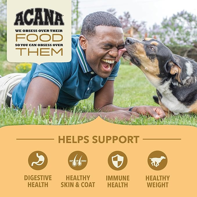 ACANA Wholesome Grains Dry Dog Food Free-Run Poultry & Grains Recipe with Cage-Free Eggs 22.5lb Bag