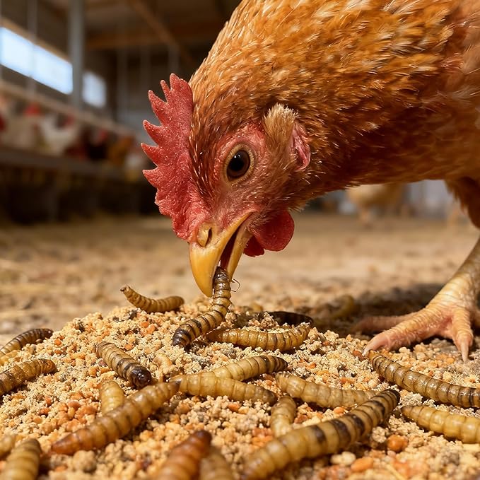 Dried Black Soldier Fly Larvae 2 oz,Chicken Feed, Hamster Food,More Calcium Than Dried Mealworms High-Protein Chickens Treats, Food for Wild Birds, Ducks, Layer Hens(2 oz)