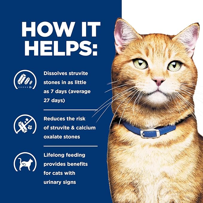 Hill's Prescription Diet c/d Multicare Urinary Care with Ocean Fish Dry Cat Food, Veterinary Diet, 4 lb. Bag (Packaging May Vary)