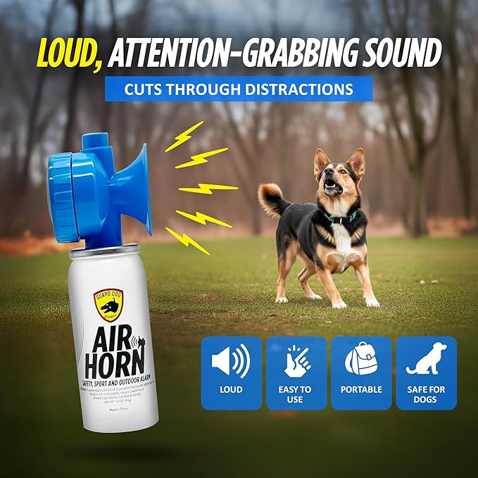 Dog Bark Deterrent Device, Air Horn for Dogs, Loud Blow Horn for Dog Training & Behavior Redirection, Barking Stopper, Jumping, Fighting, and Chasing, Humane Anti Barking Device for Dogs
