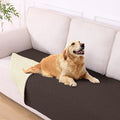 hyha Waterproof Dog Blanket, Soft Dog Bed Cover Pet Blankets, Waterproof Sofa Couch Cover for Dogs Washable, Reversible Pet Couch Covers for Sofa Furniture (40x70 Inch, Chocolate/Beige)