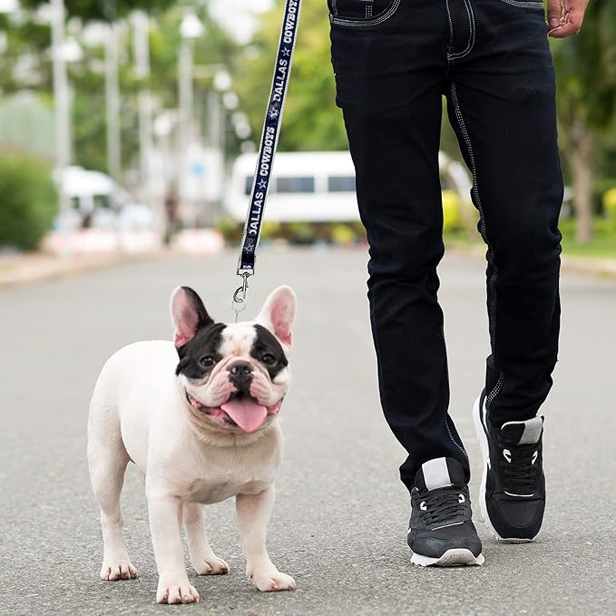NFL PET Leash Dallas Cowboys Dog Leash, Large Football Team Leash for Dogs & Cats. A Shiny & Colorful Cat Leash & Dog Leash Licensed by The NFL