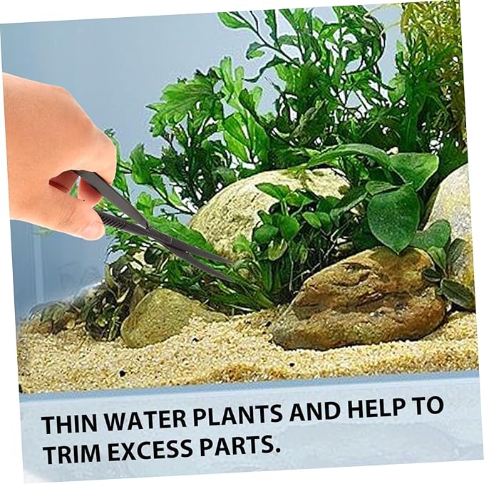 Mipcase 3pcs Aquatic Plant Scissors Curved Spring Trimmer for Fish Tank Maintenance Resistant Tool for Aquarium Plant Pruning and Trimming